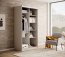 SW-DEL-W 100 cm Sliding wardrobe with mirror,White matt,Artisan