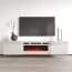 LUXE-EF RTV white + kamin white TV-alus