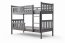 Cubus 2 Двухъярусная кровать с матрасами 200x90 графит (Без ящика для белья)