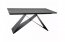 WESTIN JSZC160 Ceramic (160-240)X90 Extendable dining table Light gray Pietra Di Savoia/Black mat