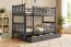 Cubus 2 Etagenbett Hochbett 200x90 mit 2 Matratzen und 1 Schubladen,Graphit