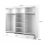 ArtiAR -01P-3L Sliding door wardrobe with lighting and mirror 250cm