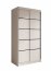 SW-VER 100 cm Schwebetürenschrank,Weiß matt