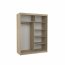 SW-BIA-W- 150 cm Sliding wardrobe with mirror,White matt