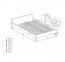 DORIS LOZ 160 Divguļamā gulta ar redelēm (pelēks)