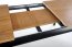 WINDSOR- Extension table dark oak/black