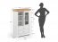 Marone Elite White/tabacco PLMEL04/T Vitrine Weiß/tabacco
