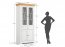Marone Elite Grey/oak PLMEL02/S Vitriinkapp