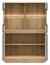 MILTON-ML 04 Glass-fronted cabinet,Cremona torro oak/anthracite matt