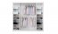 Rodos 225 Sliding door wardrobe (oak wotan)