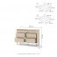 TREND TS-06 Chest of drawers with LED lighting,Beige sand/black
