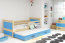 Riko II 200x90 Bed with two mattresses Pine