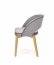 MARINO chair, color: velvet - honey oak/MONOLITH 85 (light grey)