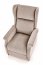 AGUSTIN recliner with massage function, color: beige