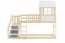 Loft-A Niska ze sch Kõrge voodi,1 madratsiga 200x90,Männipuit
