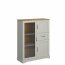 Soretto WIT NIS 2D1W1S Glass-fronted cabinet