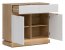 MILTON-ML 02 Комод,Cremona torro oak/white matt
