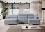 CO-BER- LT-100AUB U Shape Corner sofa Left (Baby blue fabric Aubron 100)