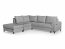 BRANDO L NAR Corner sofa with pouf