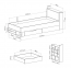 Planet PL14 L/R 90x200 Bed with one drawer
