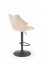 H122 Barstuhl, Schwarz/Beige