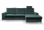 COLLIN Corner sofa (Velluto Jungle green 27)