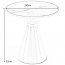 TRIBECA Round coffee table,white marble/gold