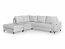 BRANDO L NAR Corner sofa with pouf