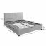 Perfect 160x200 Bett,Grey Perfect Harmony 85