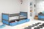 Riko I Jugendbett 90x200 mit Matratze und Schublade,grau