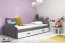 LIL- 1 Кровать детская с матрасом 200x90 графит