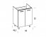 Liveo-Pati PK17/PF17 60cm Sink base cabinet