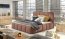 EDVIGE 140 Bed with wooden frame