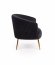 CROWN Armchair (black/gold)