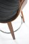 H123 Bar stool,black/walnut