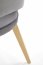 MARINO chair, color: velvet - honey oak/MONOLITH 85 (light grey)