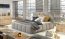 EDVIGE 140 Bed with wooden frame