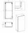 Abura White/Oak Craft 830 Vannitoa seinakapp