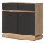 MILTON-ML 02 Chest of drawers,Cremona torro oak/anthracite matt