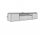 NOE WB RTV 200 cm TV seinakapp,Valge matt/Must matt