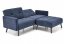 12913- Folding sofa with ottoman (Blue)