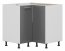 TIFANY T26/D90NW L/P 90/90 Corner base cabinet
