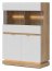 MILTON-ML 04 Витрина,Cremona torro oak/white matt