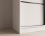 SW-KER-200 cm-WB Sliding wardrobe with mirror,White/black