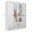 Kami-SZF 4d2s Rama Wardrobe with mirror,white