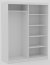 SW-DEL W 160 cm Sliding wardrobe with mirror,White matt,Artisan