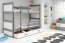 Riko II 190x90 Bunk bed with two mattresses Graphite