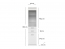 Top-Mix WIT 1D1W1S Glass-fronted cabinet