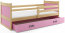 Riko I 200x90 Bērnu gulta ar matraci Priede