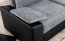 Luso LS17 Stūra dīvāns Universal L/R (Omega 13/Soft 11 pelēks/melns)